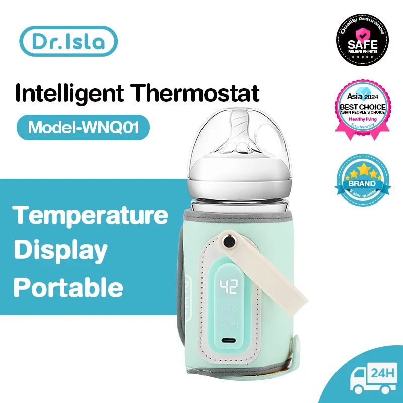 USB Milk Water Warmer Travel Stroller Insulated Bag Nursing Bottle Heater Outdoor Portable Baby Feeding Bottle Warmer Bag - Baby Store