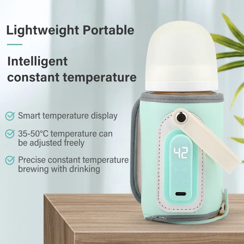 USB Milk Water Warmer Travel Stroller Insulated Bag Nursing Bottle Heater Outdoor Portable Baby Feeding Bottle Warmer Bag