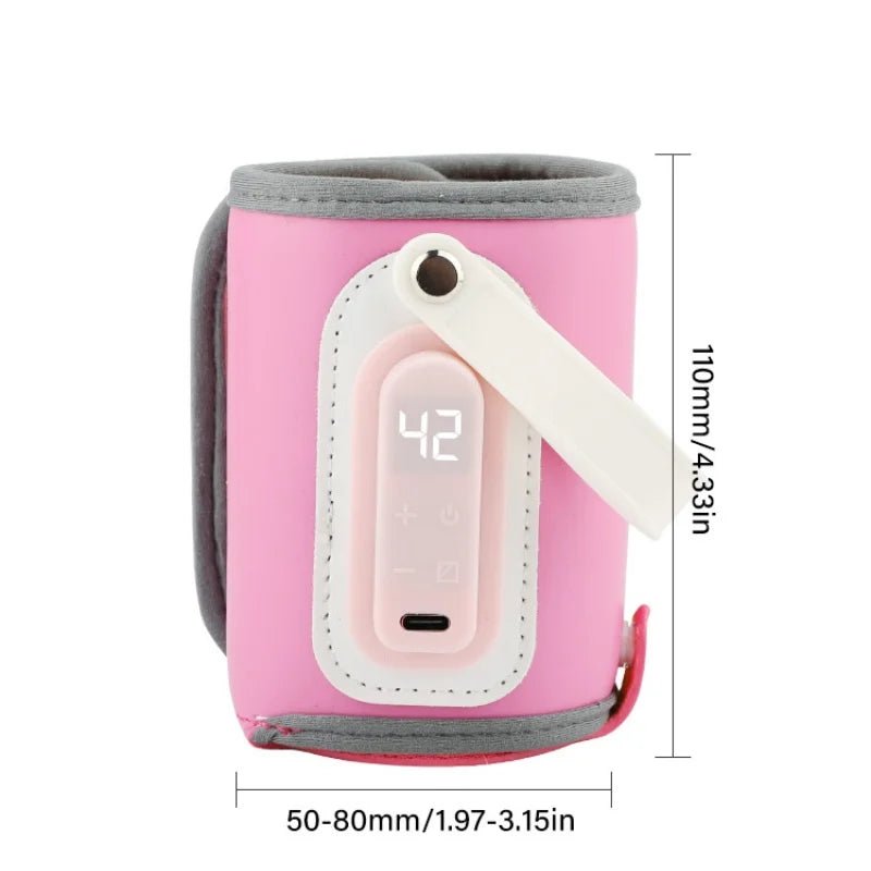 USB Milk Water Warmer Travel Stroller Insulated Bag Nursing Bottle Heater Outdoor Portable Baby Feeding Bottle Warmer Bag