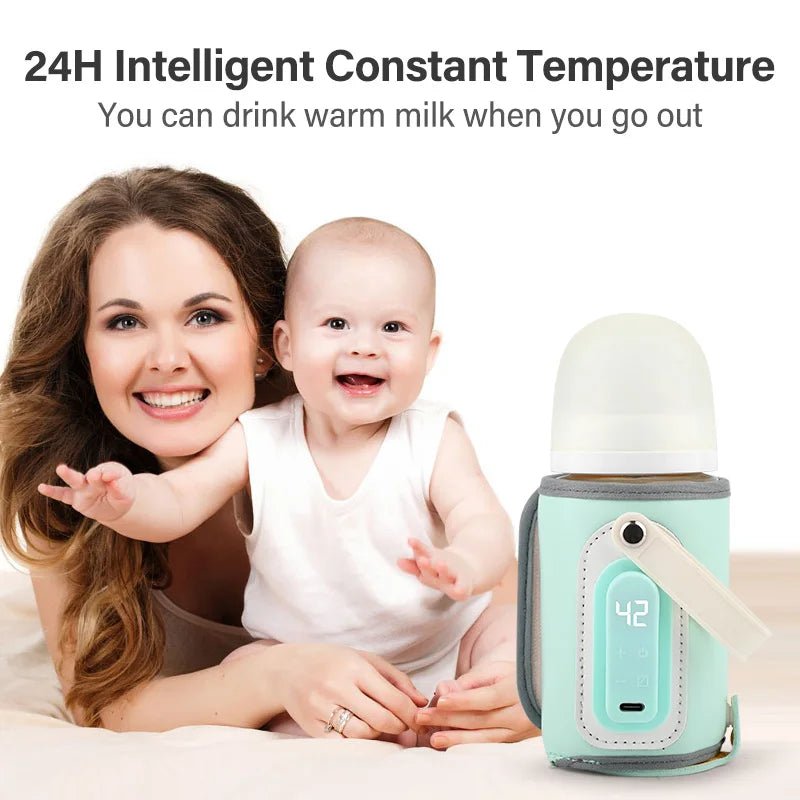 USB Milk Water Warmer Travel Stroller Insulated Bag Nursing Bottle Heater Outdoor Portable Baby Feeding Bottle Warmer Bag