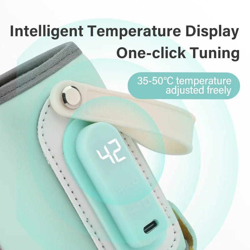 USB Milk Water Warmer Travel Stroller Insulated Bag Nursing Bottle Heater Outdoor Portable Baby Feeding Bottle Warmer Bag