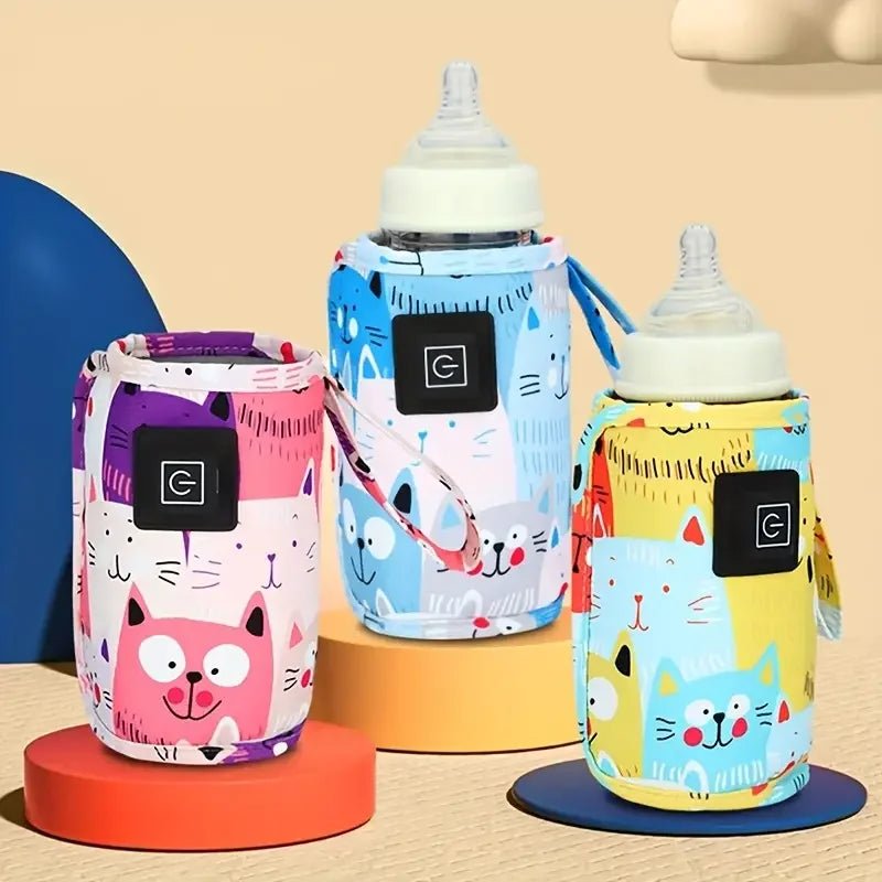 USB Milk Water Warmer, Travel Stroller Insulated Bag, Nursing Bottle Heater, Portable Bottle Feeding Warmer, Christmas, Hallowee - Baby Store