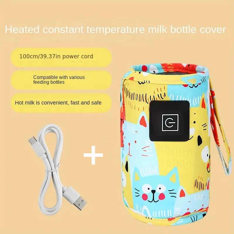 USB Milk Water Warmer, Travel Stroller Insulated Bag, Nursing Bottle Heater, Portable Bottle Feeding Warmer, Christmas, Hallowee - Baby Store